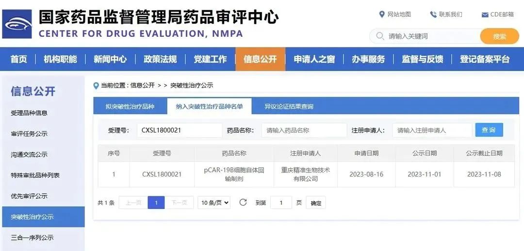 国内首个自主研发治疗儿童白血病CAR-T产品获准纳入突破性治疗品种